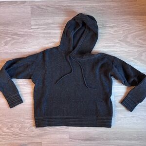 Marine Layer Wool Blend Waffle Knit Pullover Sweatshirt Gray Size Small